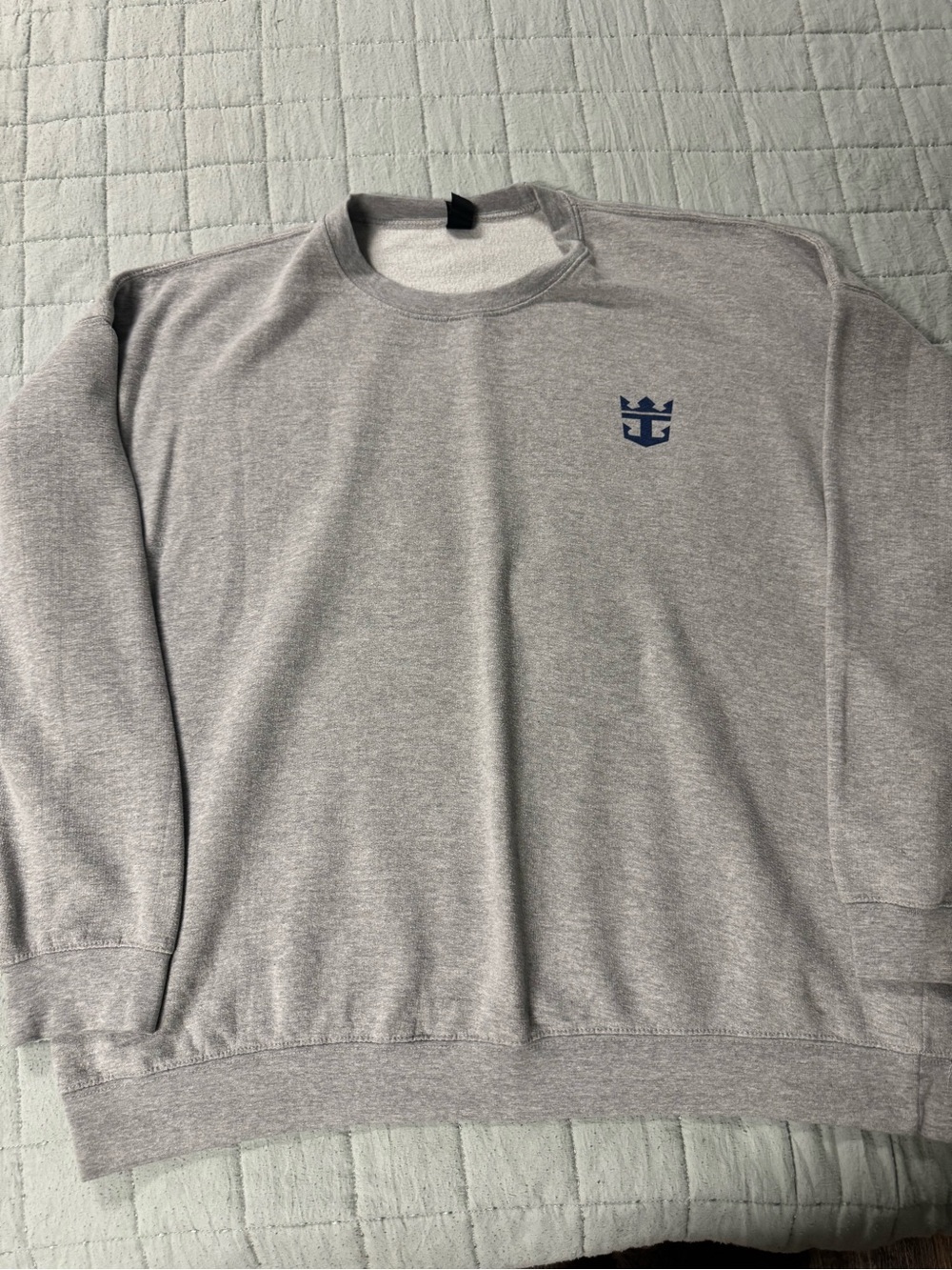 Royal Caribbean Brand Crewneck Sweatshirt - Gray